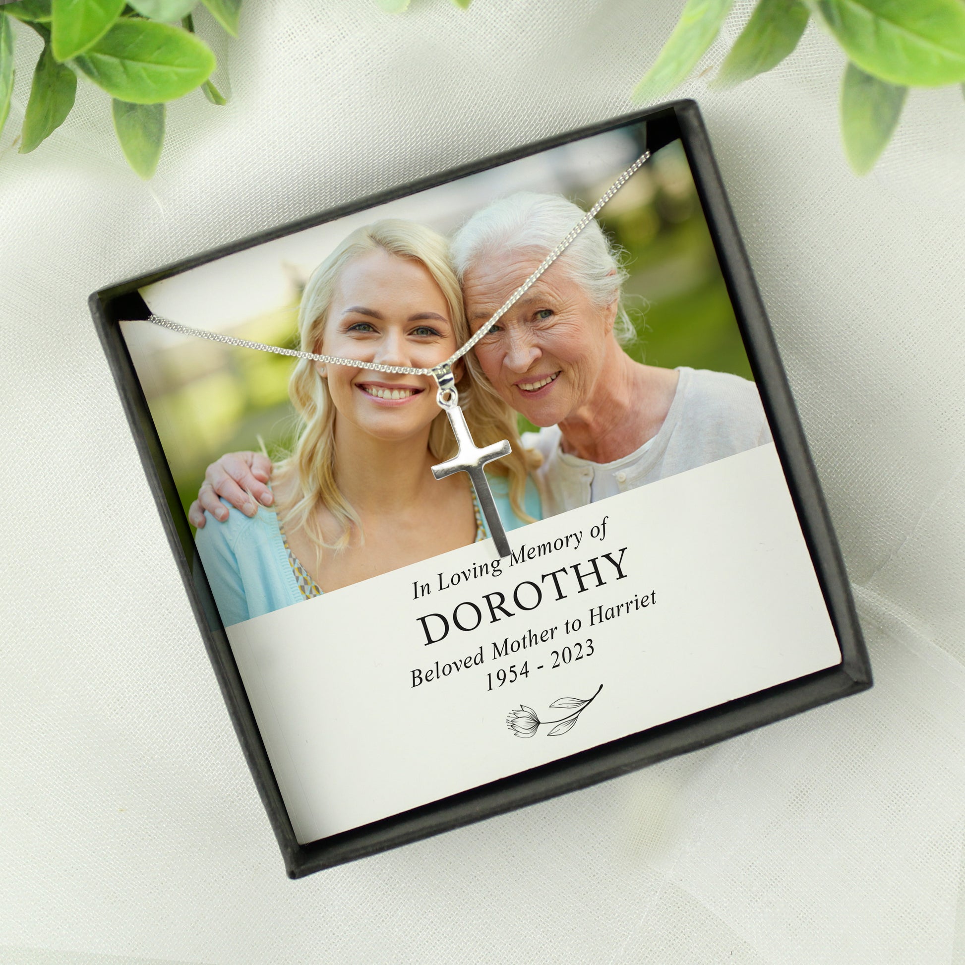 Personalised In Loving Memory Photo Upload Necklace and Box - MK&JD Gifts