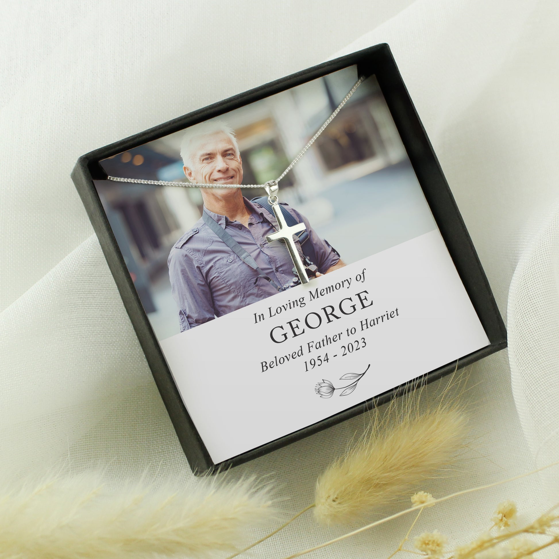 Personalised In Loving Memory Photo Upload Necklace and Box - MK&JD Gifts