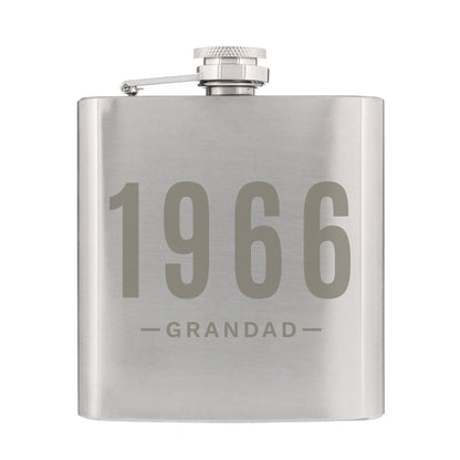 Personalised Date & Name Hip Flask - MK&JD Gifts