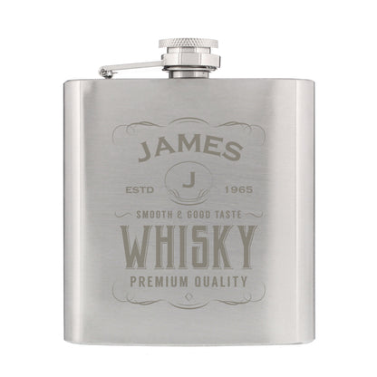 Personalised Whisky Hip Flask - MK&JD Gifts