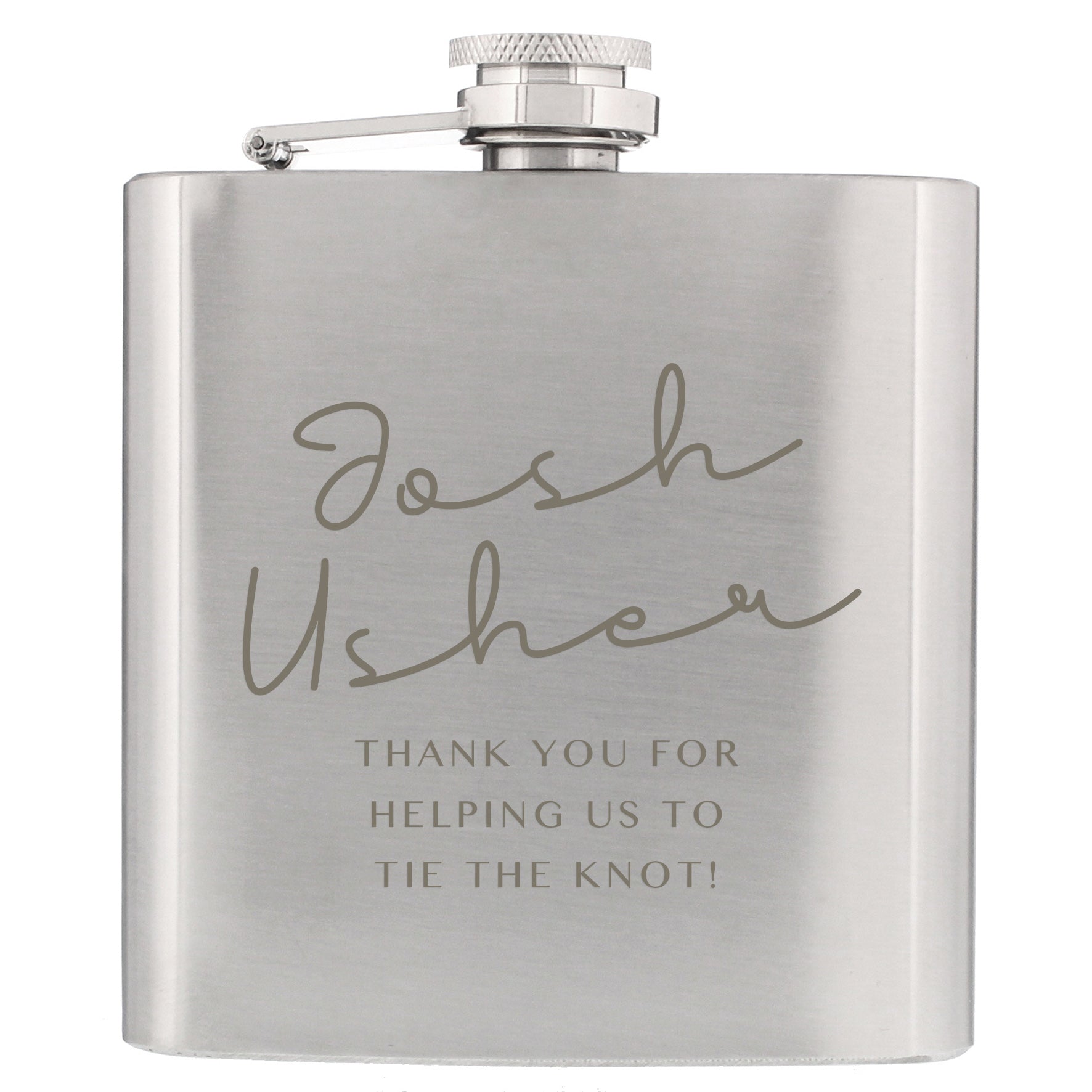 Personalised Any Message Hip Flask - MK&JD Gifts