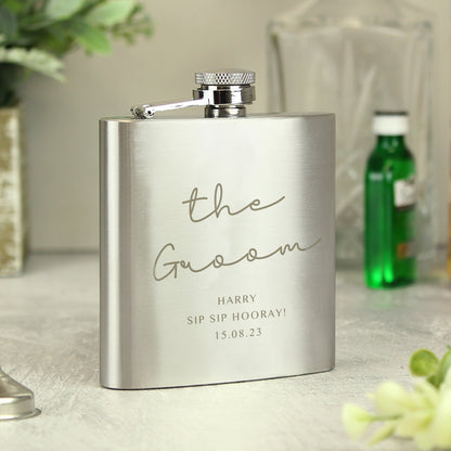 Personalised Any Message Hip Flask - MK&JD Gifts