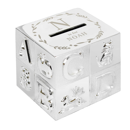 Personalised Initial ABC Money Box - MK&JD Gifts