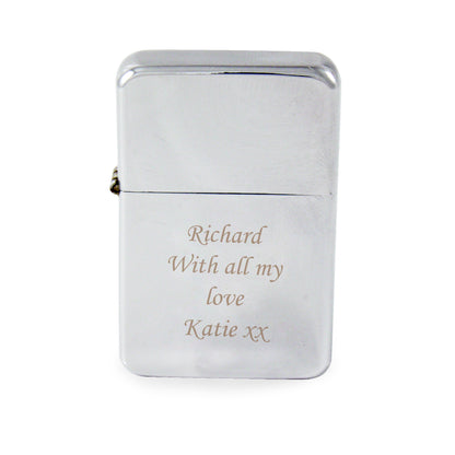 Personalised Silver Lighter - MK&JD Gifts