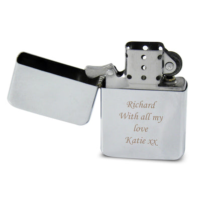 Personalised Silver Lighter - MK&JD Gifts