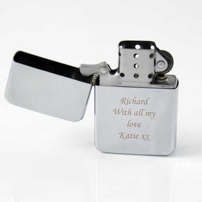 Personalised Silver Lighter - MK&JD Gifts