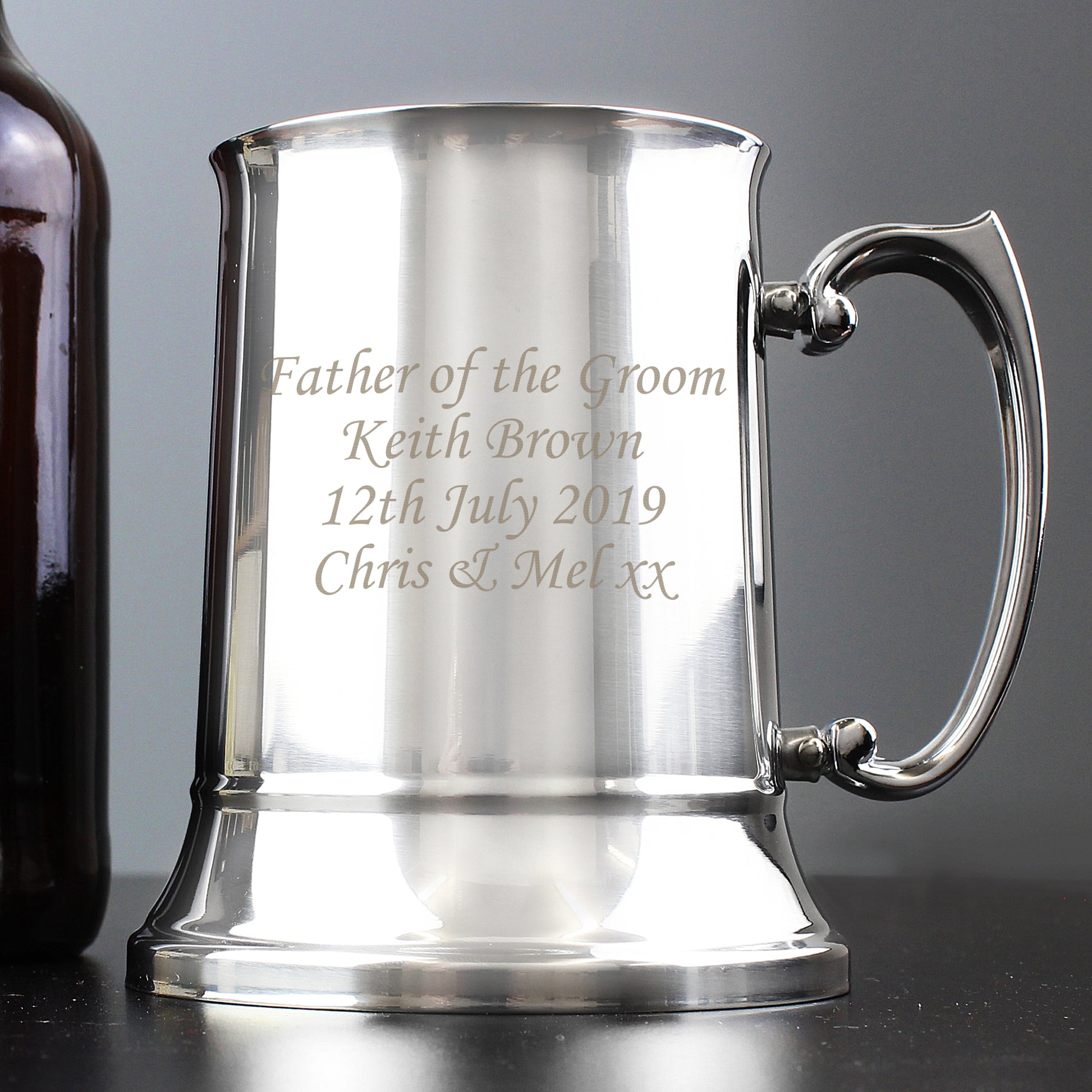 Personalised Stainless Steel Tankard - MK&JD Gifts