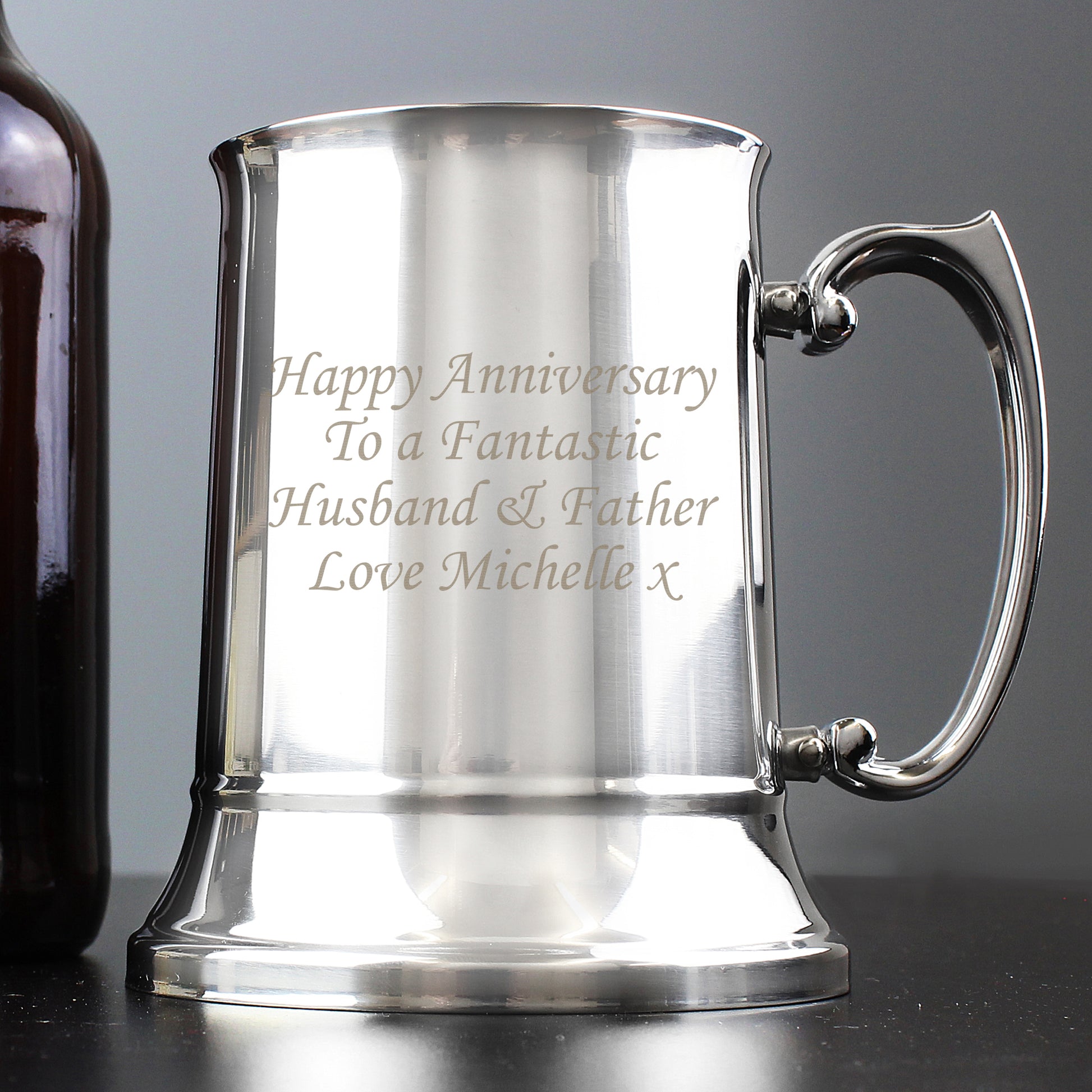 Personalised Stainless Steel Tankard - MK&JD Gifts