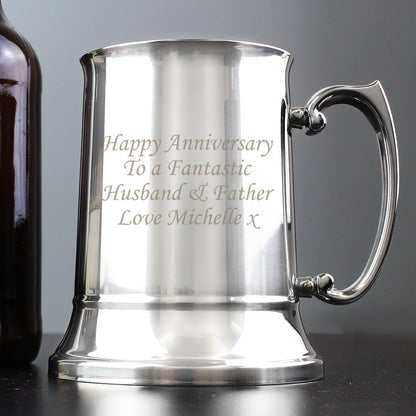 Personalised Stainless Steel Tankard - MK&JD Gifts
