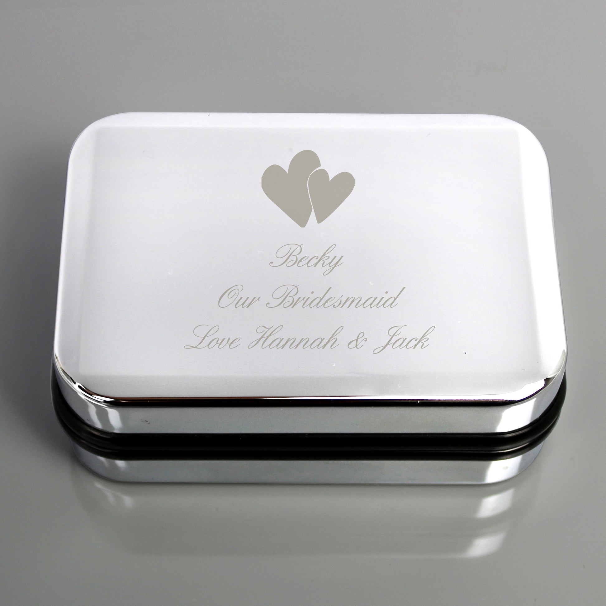 Personalised Heart Motif Necklace Gift Box - MK&JD Gifts