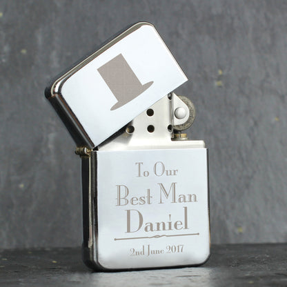 Personalised Decorative Wedding Best Man Lighter - MK&JD Gifts