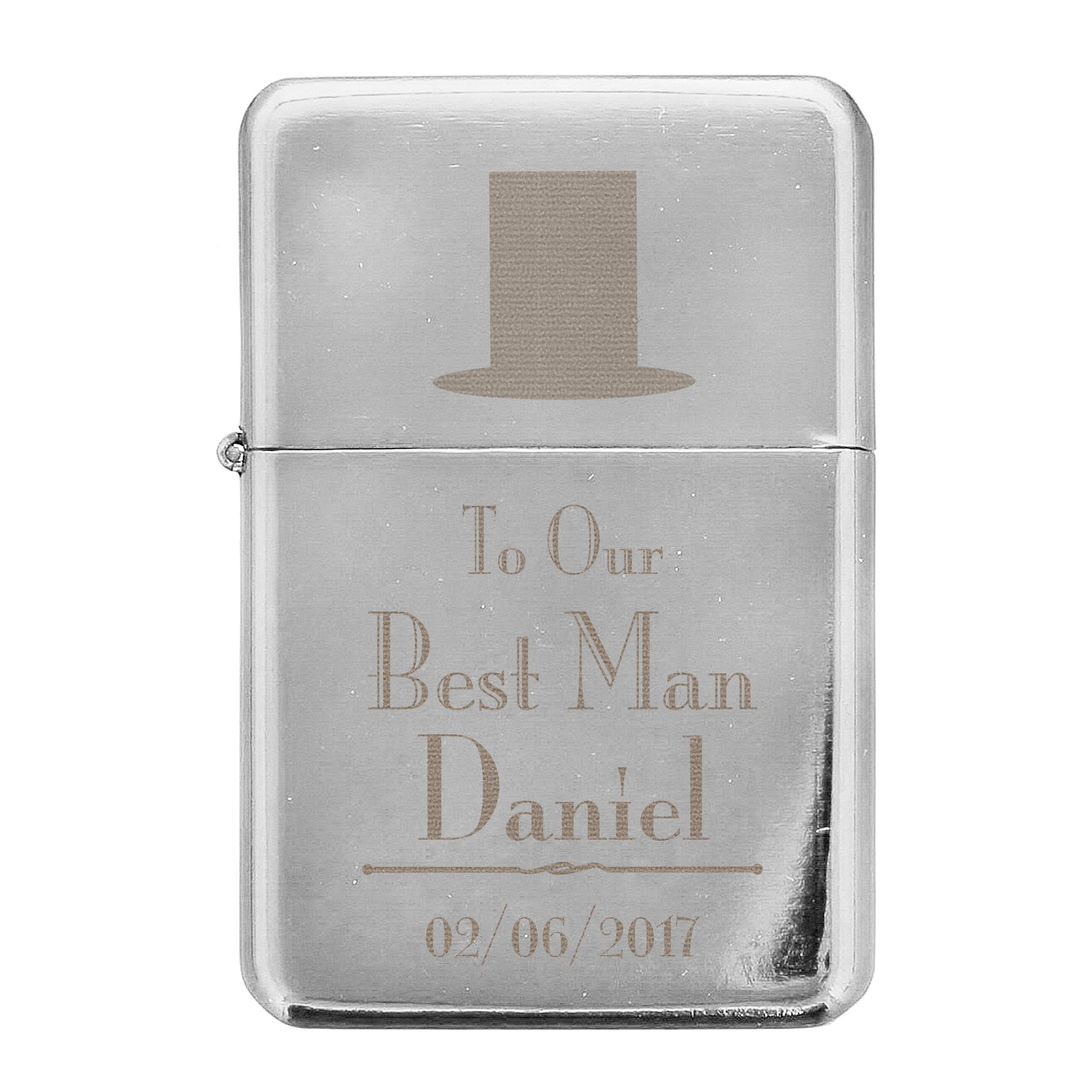 Personalised Decorative Wedding Best Man Lighter - MK&JD Gifts