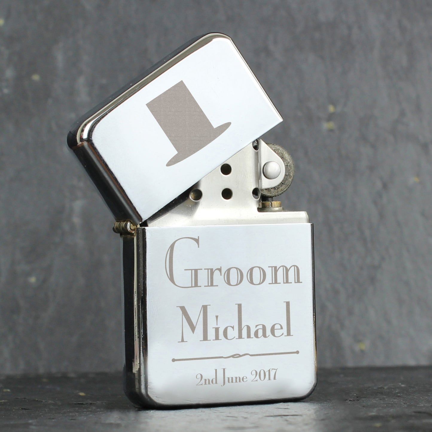 Personalised Decorative Wedding Groom Lighter - MK&JD Gifts