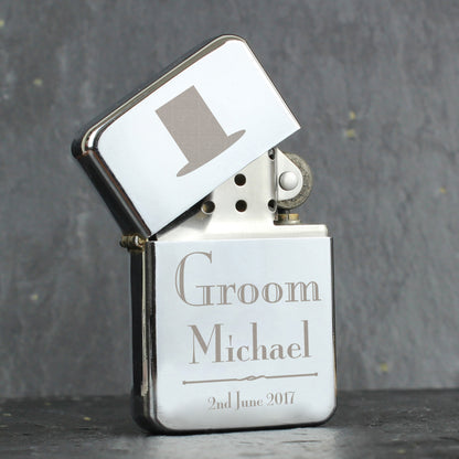 Personalised Decorative Wedding Groom Lighter - MK&JD Gifts