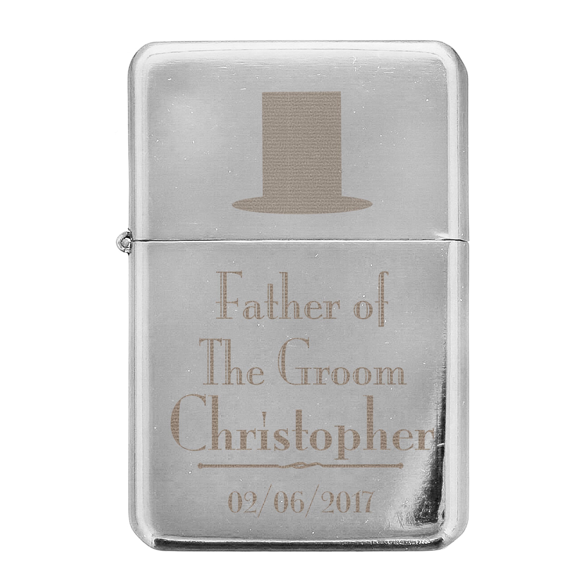 Personalised Decorative Wedding Father of the Groom Lighter - MK&JD Gifts