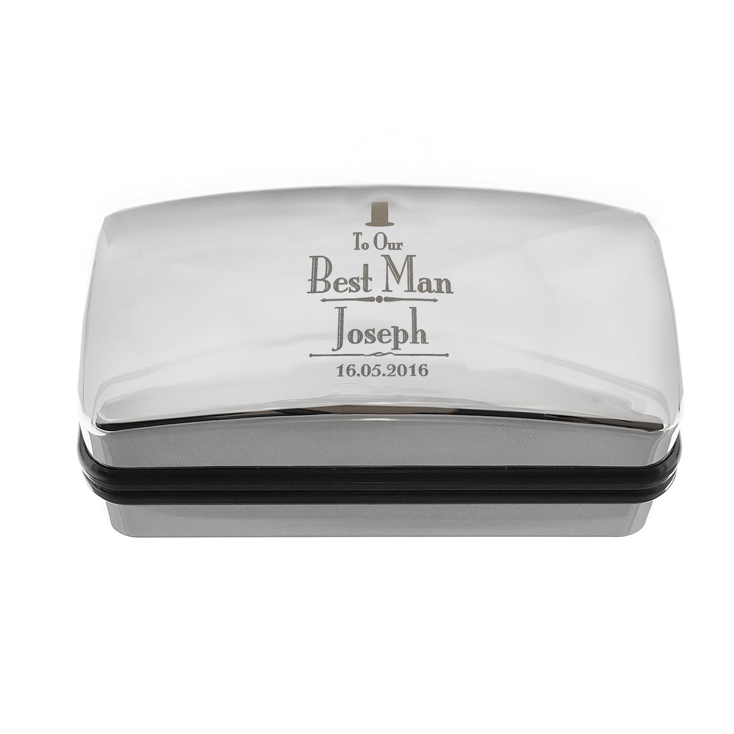 Personalised Decorative Wedding Best Man Cufflink Box - MK&JD Gifts