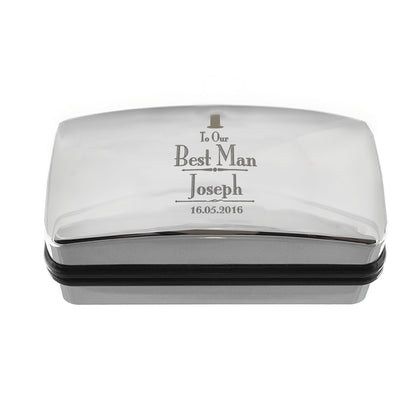 Personalised Decorative Wedding Best Man Cufflink Box - MK&JD Gifts