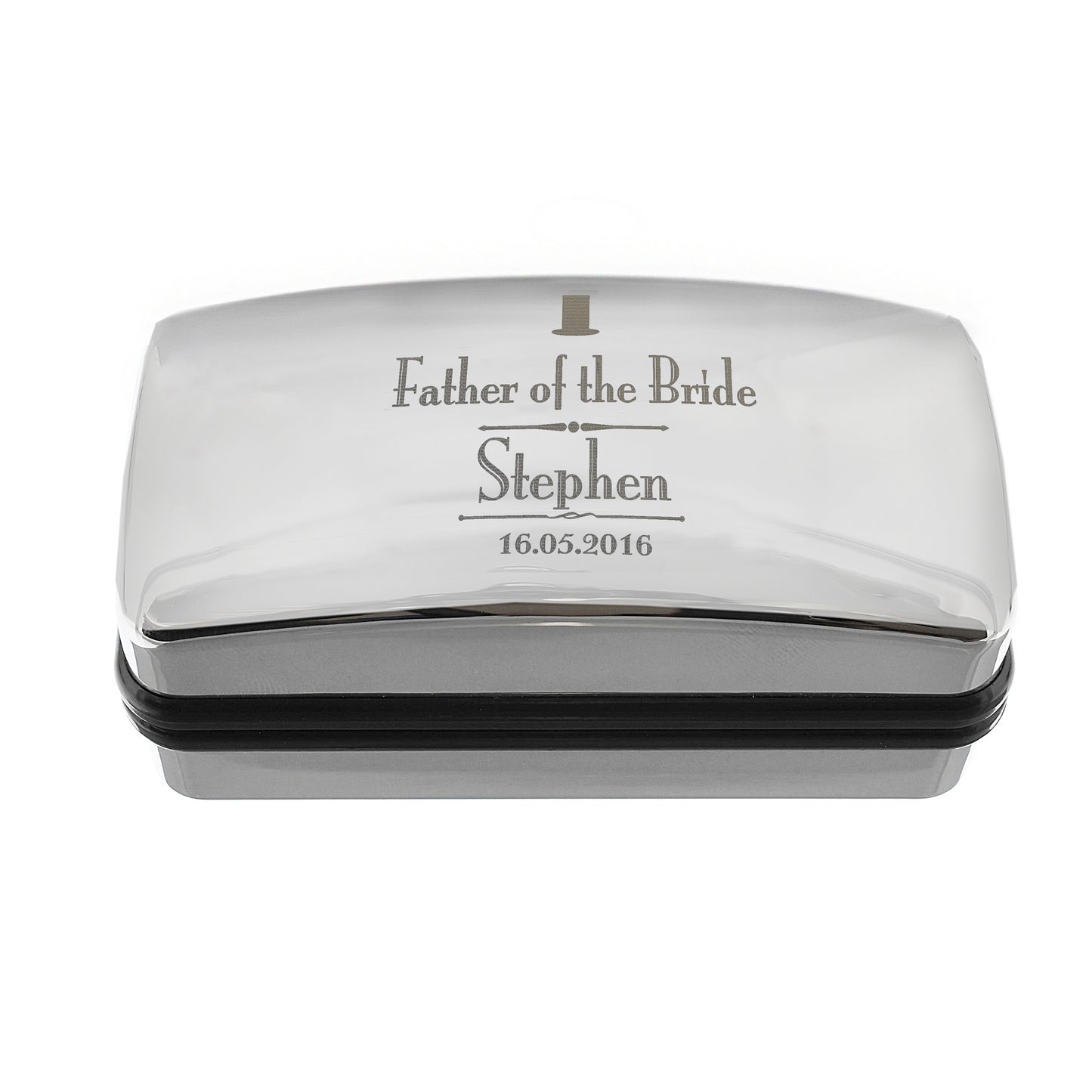 Personalised Decorative Wedding Father of the Bride Cufflink Box - MK&JD Gifts