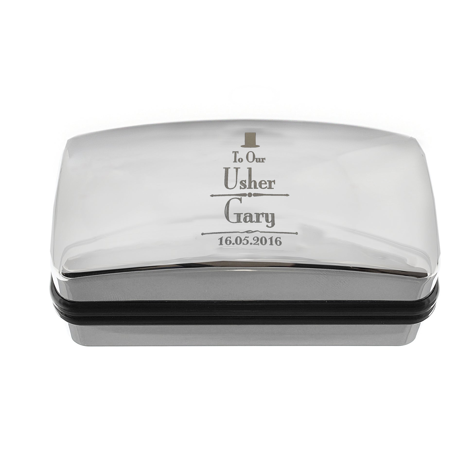 Personalised Decorative Wedding Usher Cufflink Box - MK&JD Gifts