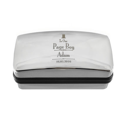 Personalised Decorative Wedding Page Boy Cufflink Box - MK&JD Gifts