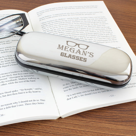 Personalised Glasses Motif Glasses Case - MK&JD Gifts
