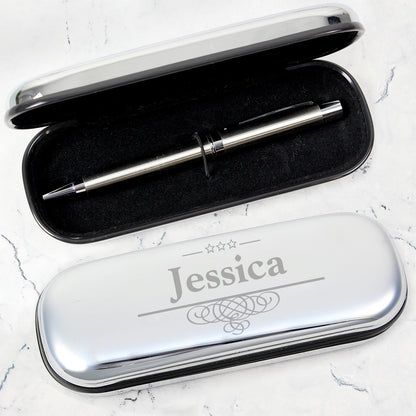 Personalised Decorative Pen and Box Set - MK&JD Gifts