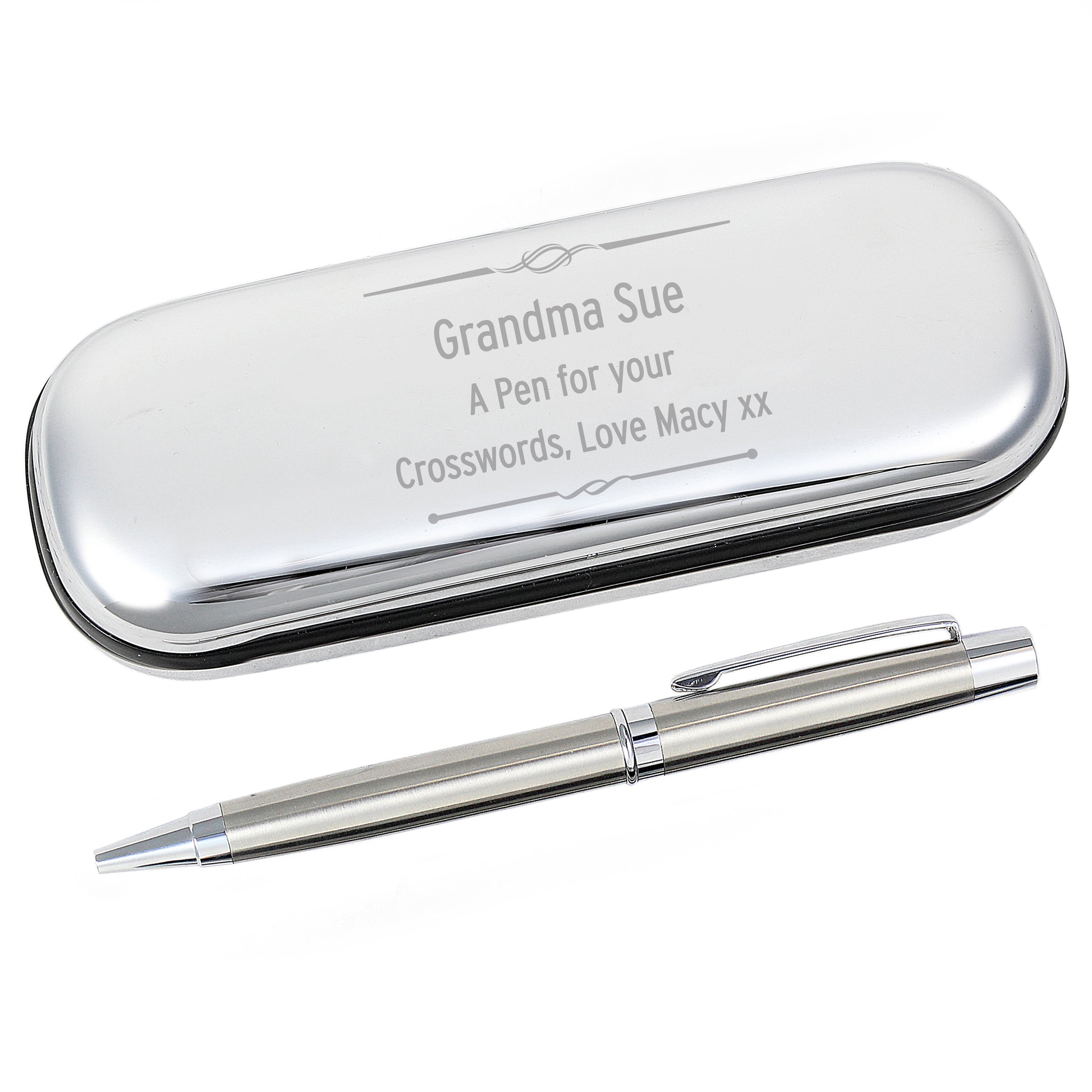 Personalised Scroll Pen and Box Set - MK&JD Gifts