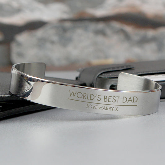 Personalised Classic Stainless Steel Bangle - MK&JD Gifts