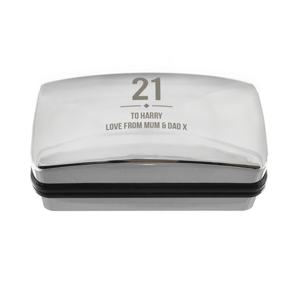 Personalised Birthday Big Age Cufflink Box - MK&JD Gifts