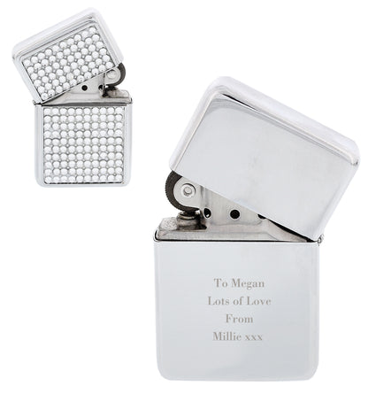 Personalised Any Message Diamante Lighter - MK&JD Gifts