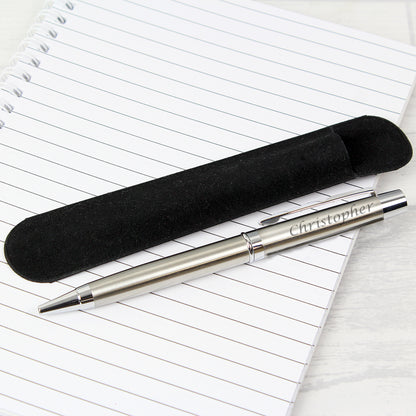 Personalised Scripted Pen and Pouch Set - MK&JD Gifts