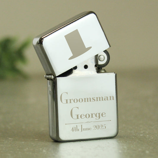 Personalised Groomsman Lighter - MK&JD Gifts