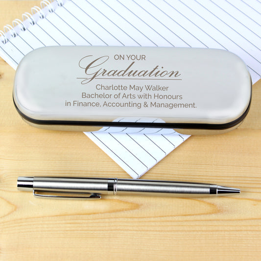 Personalised Graduation Pen and Box Set - MK&JD Gifts