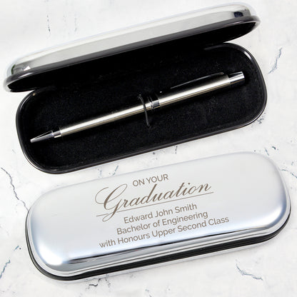 Personalised Graduation Pen and Box Set - MK&JD Gifts