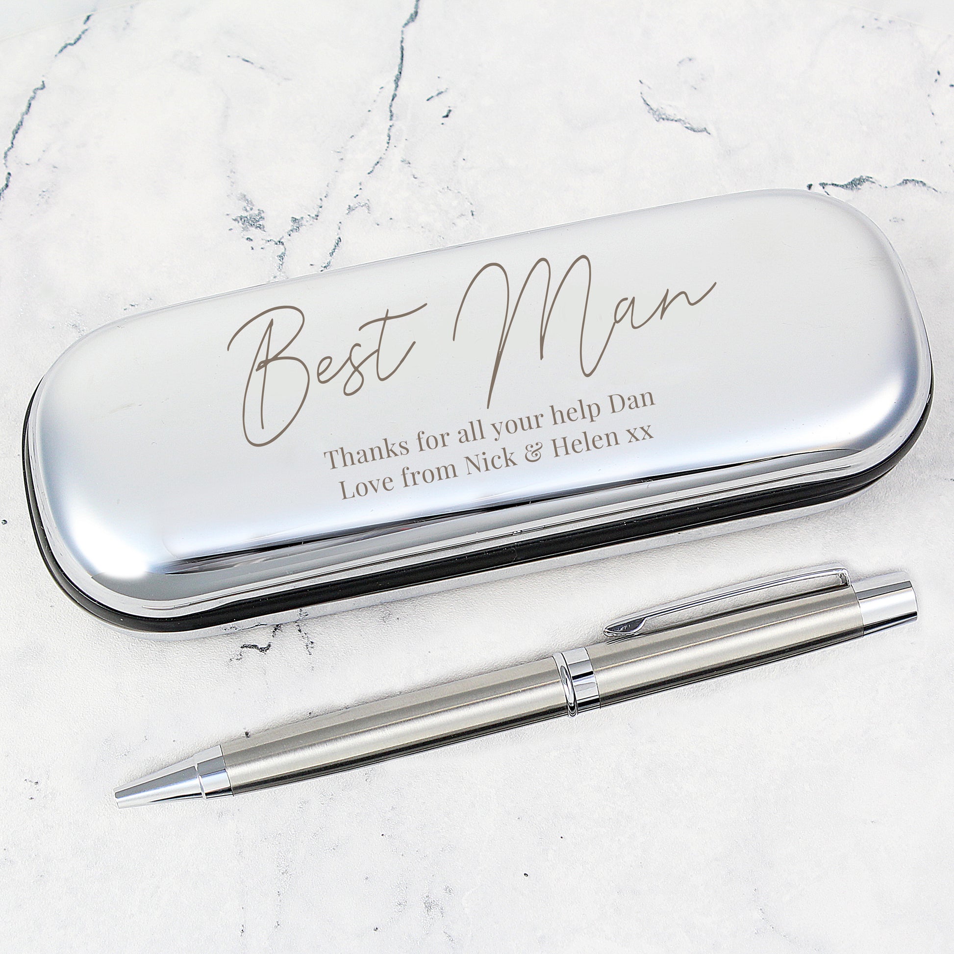 Personalised Free Text Pen and Box Set - MK&JD Gifts