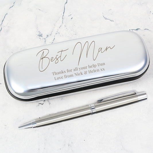 Personalised Free Text Pen and Box Set - MK&JD Gifts