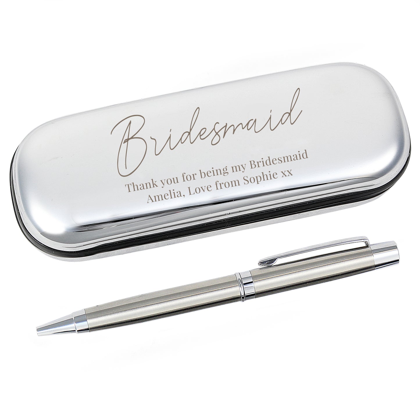 Personalised Free Text Pen and Box Set - MK&JD Gifts