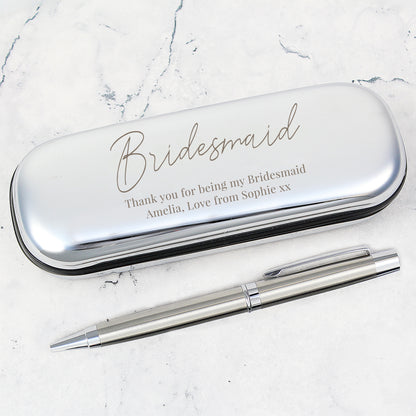 Personalised Free Text Pen and Box Set - MK&JD Gifts
