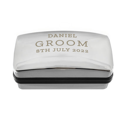 Personalised Wedding Cufflink Box - MK&JD Gifts