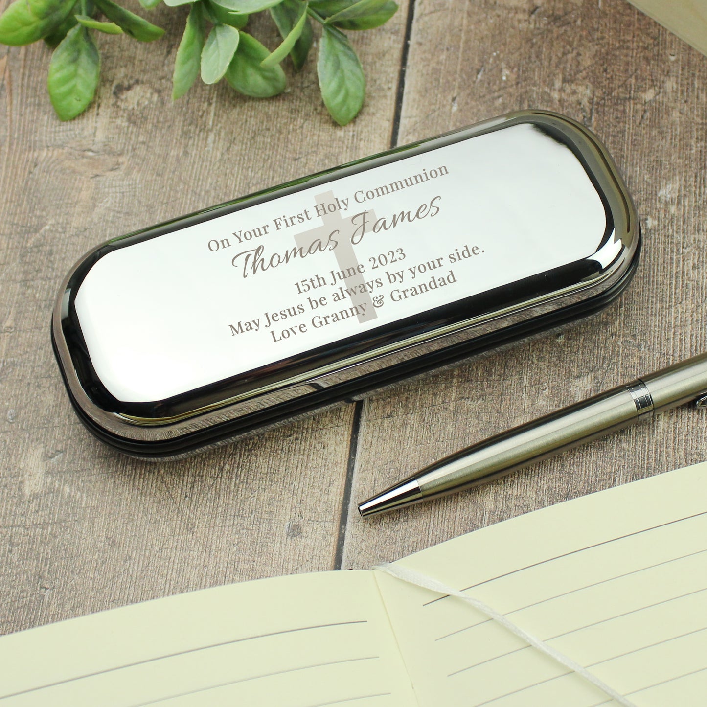 Personalised Religious Pen and Box Set - MK&JD Gifts