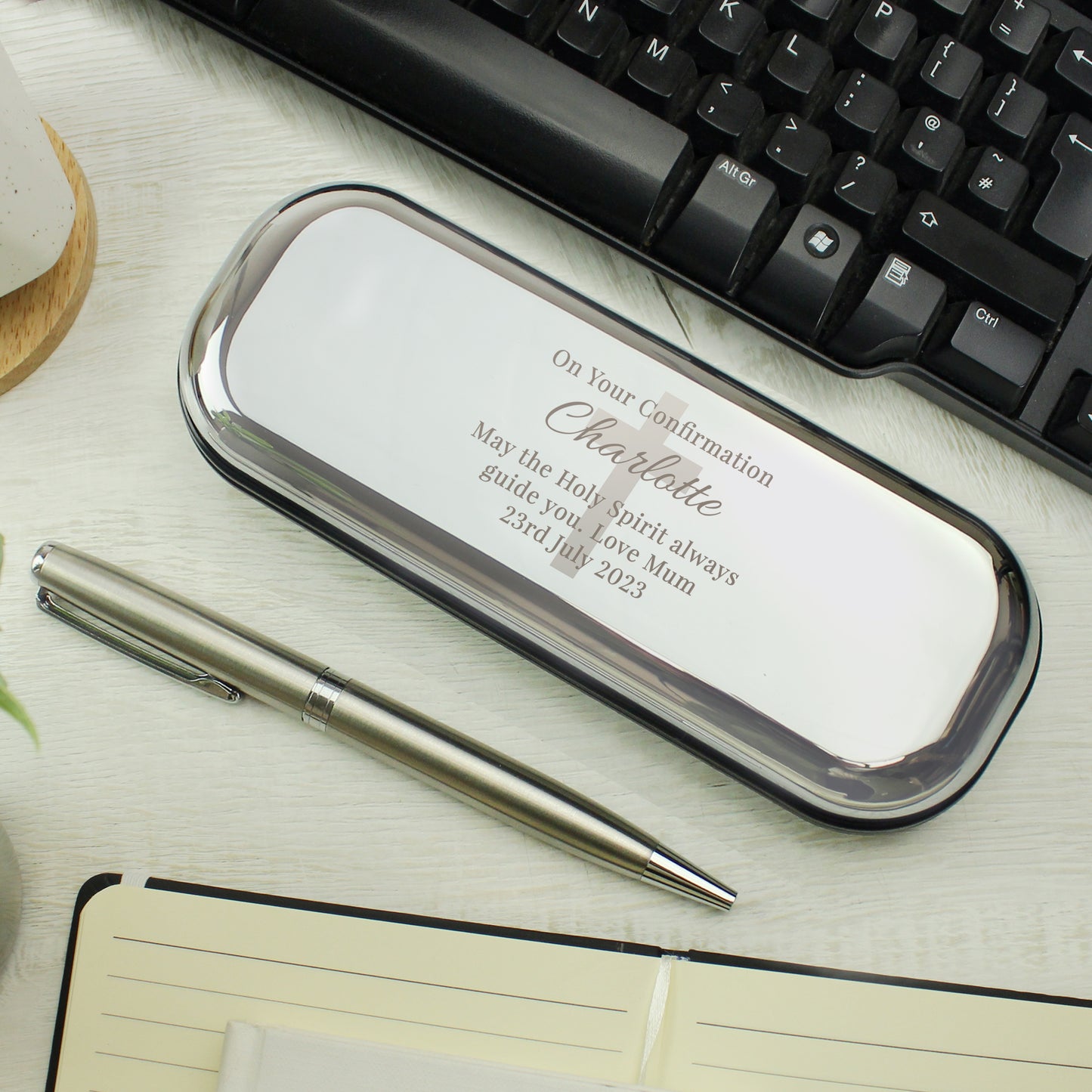 Personalised Religious Pen and Box Set - MK&JD Gifts