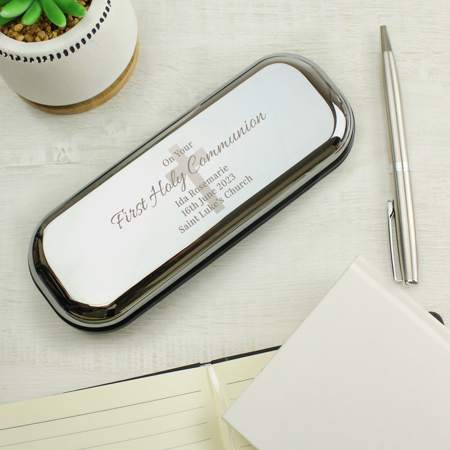 Personalised Religious Pen and Box Set - MK&JD Gifts