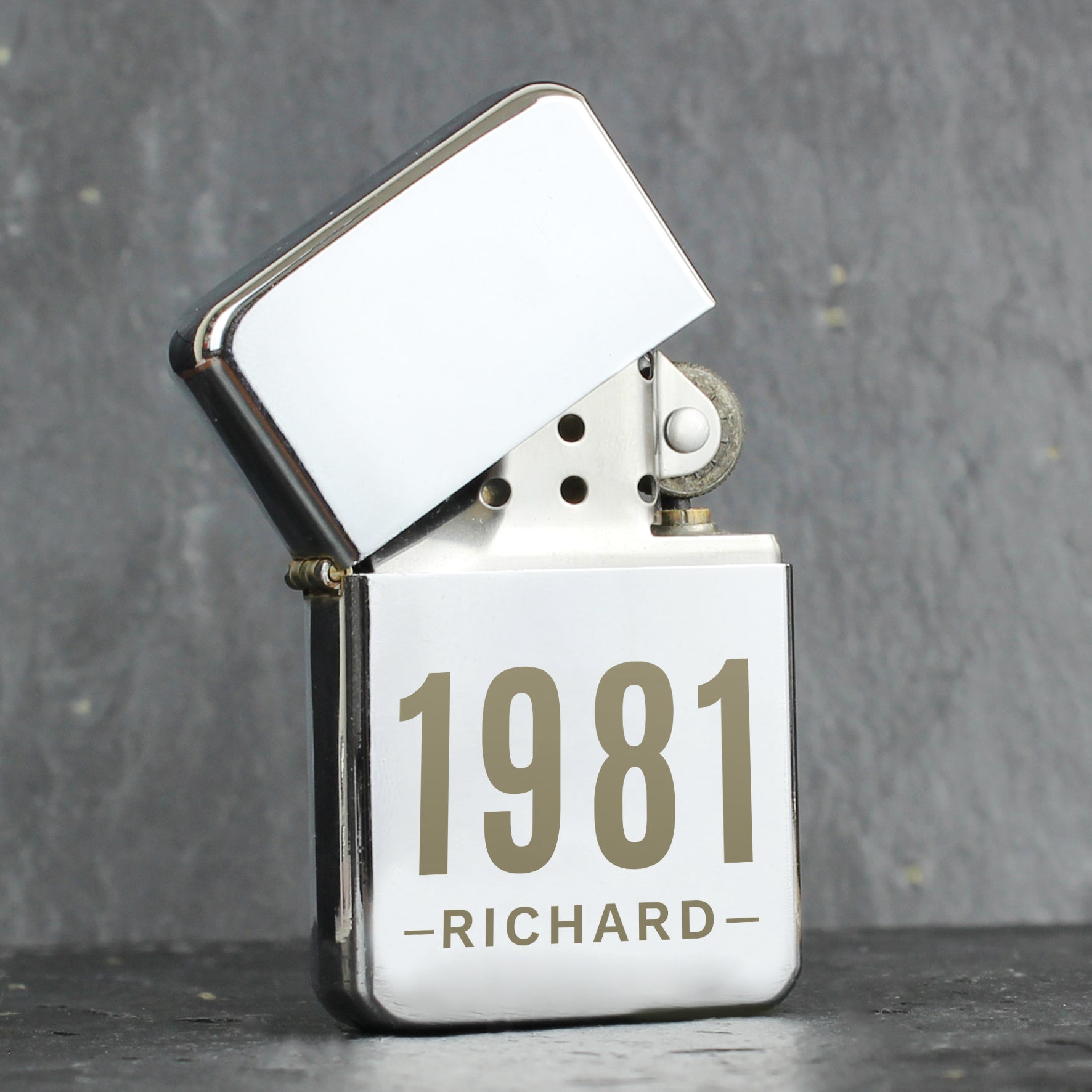 Personalised Date & Name Lighter - MK&JD Gifts