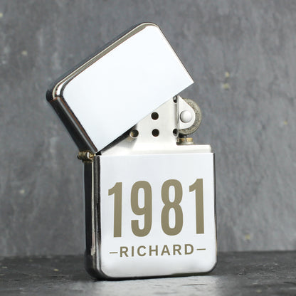 Personalised Date & Name Lighter - MK&JD Gifts