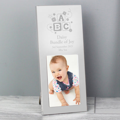 Personalised ABC Small 2x3 Silver Photo Frame - MK&JD Gifts