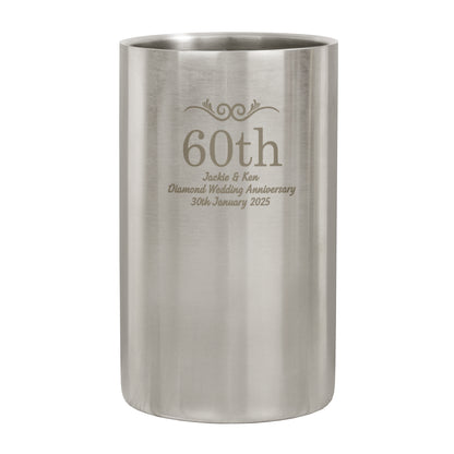 Personalised Number Frame Wine Cooler - MK&JD Gifts