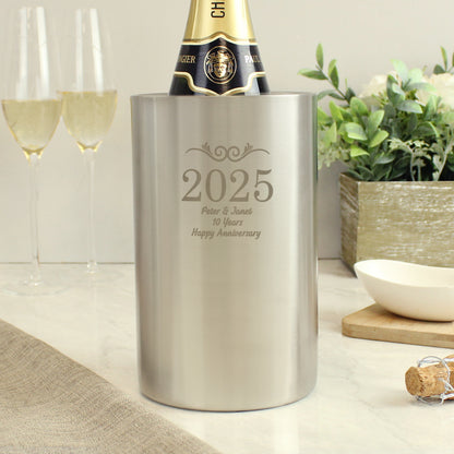 Personalised Number Frame Wine Cooler - MK&JD Gifts