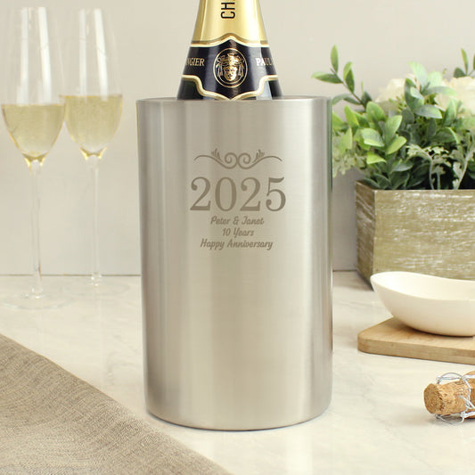 Personalised Number Frame Wine Cooler - MK&JD Gifts