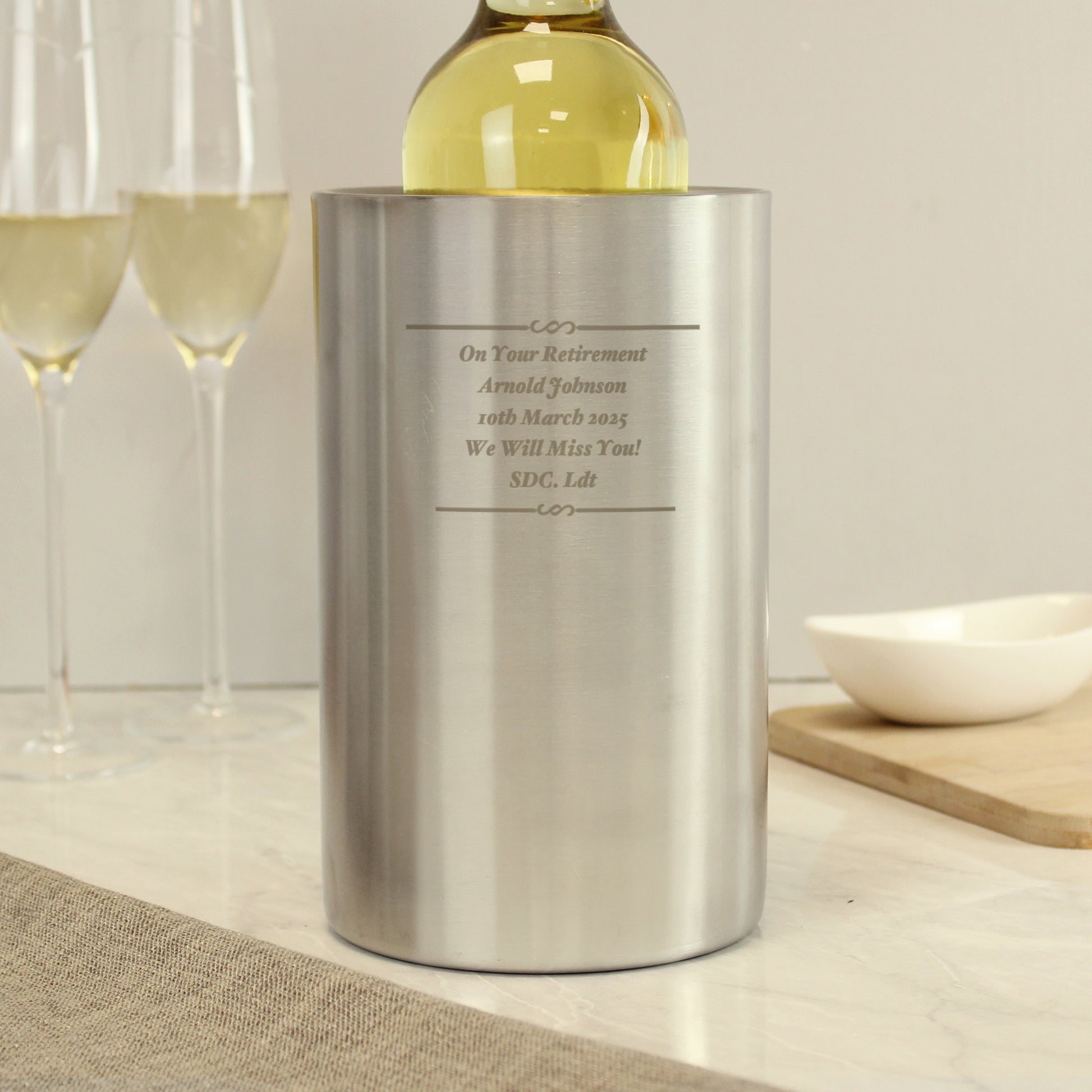 Personalised Any Message Wine Cooler - MK&JD Gifts