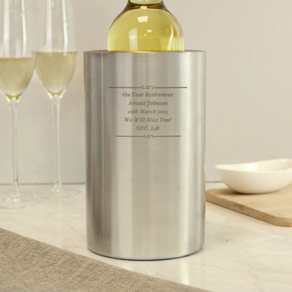 Personalised Any Message Wine Cooler - MK&JD Gifts